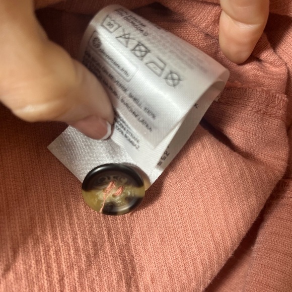 H&M Divided Button-Front Corduroy Pink Rose Mini Skirt Size 4 Preppy Fall Y2K - Picture 5 of 7